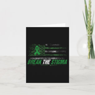 Cartão Quebre A Consciência Mental Stigma Mês Ame