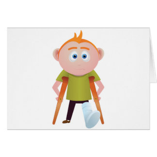 Cartão Quebrou o pé