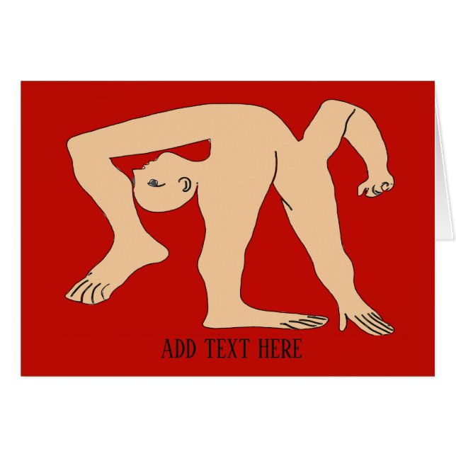 Cartão Queda, Abstrato (Frente Horizontal)