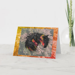 Cartão Queda de Cavalo Frísia