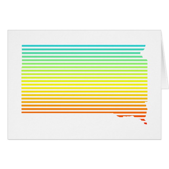 Cartão queda de frio no sul do dakota (Frente horizontal)