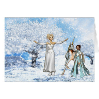 Cartão Queda de neve