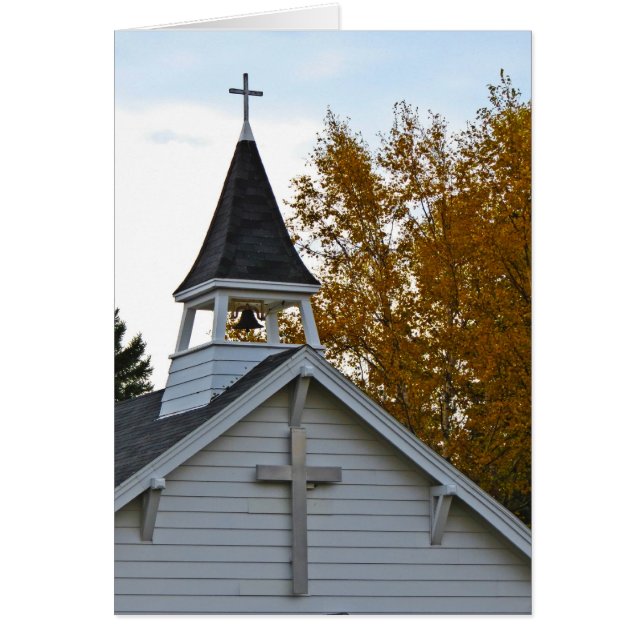 Cartão Queda na Minnesota-Igreja (Frente)