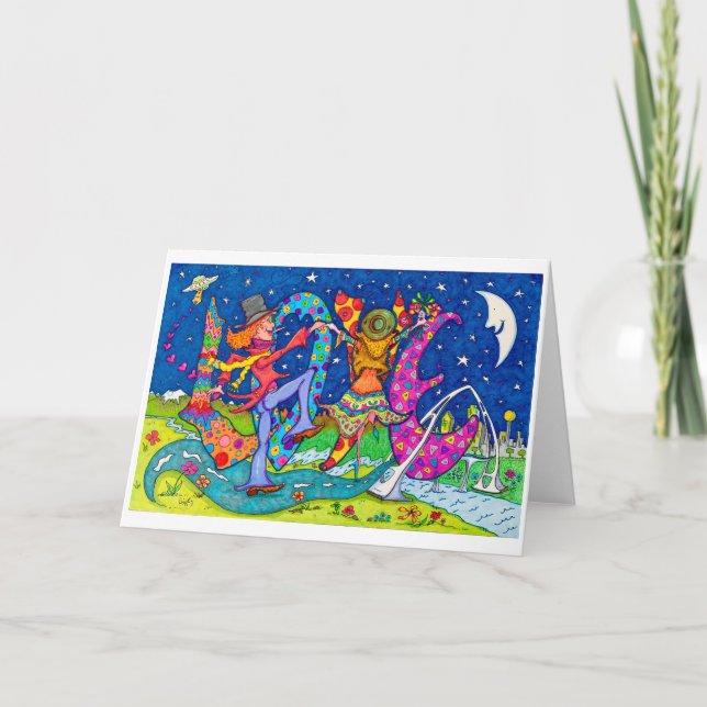 Cartão Queda no amor (Frente)