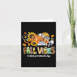 Cartão Queda Vibes E Aquela Vida Paramédica Pumpkin Leopa