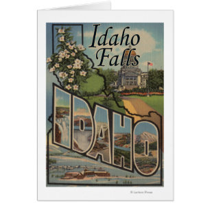 Cartão Quedas de Idaho, Idaho - grandes cenas da letra