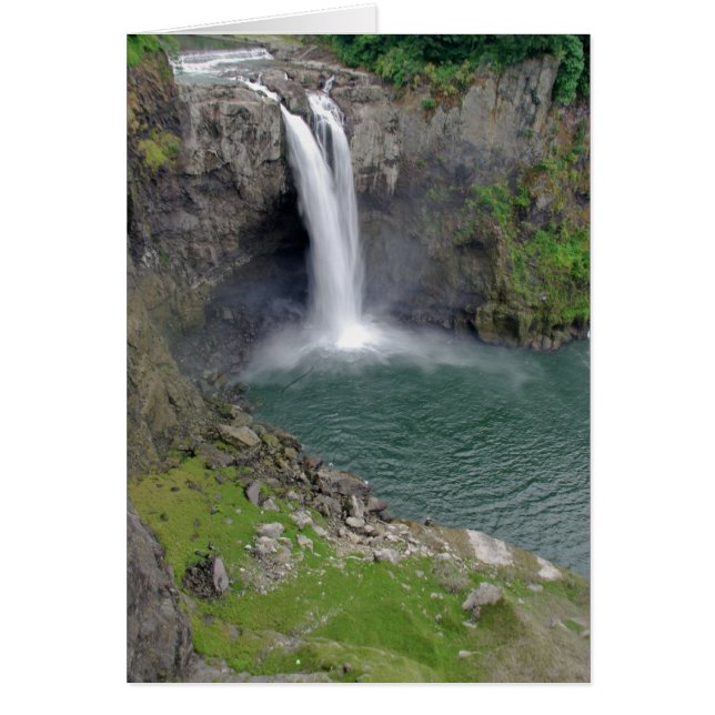 Cartão Quedas de Snoqualmie (Frente)