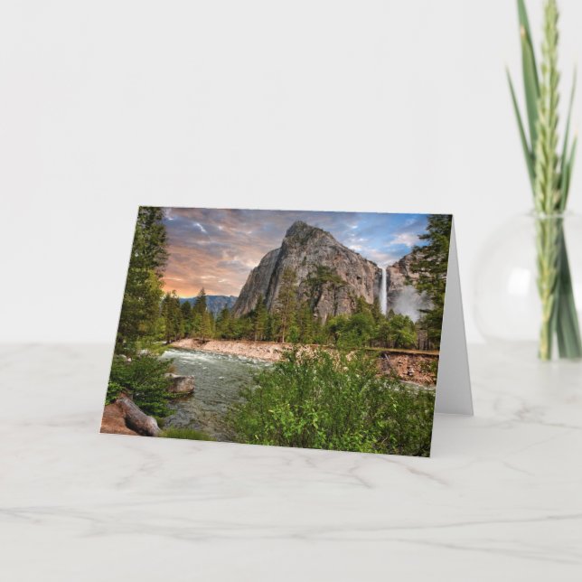 Cartão Quedas nupciais do véu (Frente)