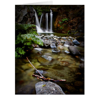 Cartão Quedas superiores de Crystal Creek