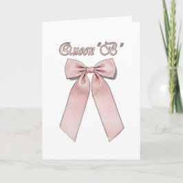 Cartão Queen B -  Pink chic bows