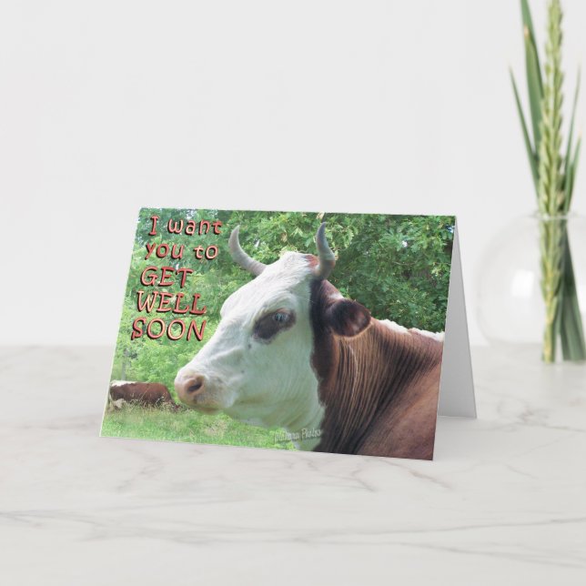 Cartão Queenie Diz — Fique Bem Em Breve (Frente)