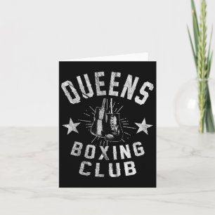 Cartão Queens Boxing Club - Boxer em Vintage