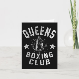 Cartão Queens Boxing Club - Boxer em Vintage