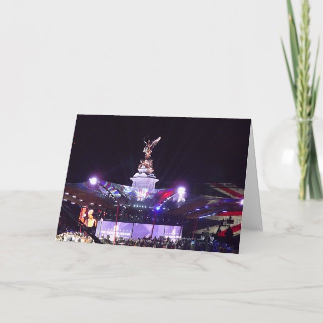 Cartão Queen's Jubilee Concert, Londres (Frente)