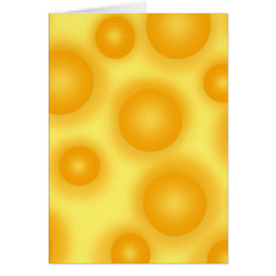 Cartão Queijo suíço amarelo