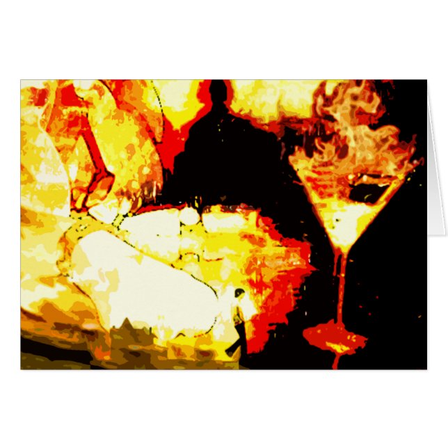 Cartão queimado. (Frente Horizontal)