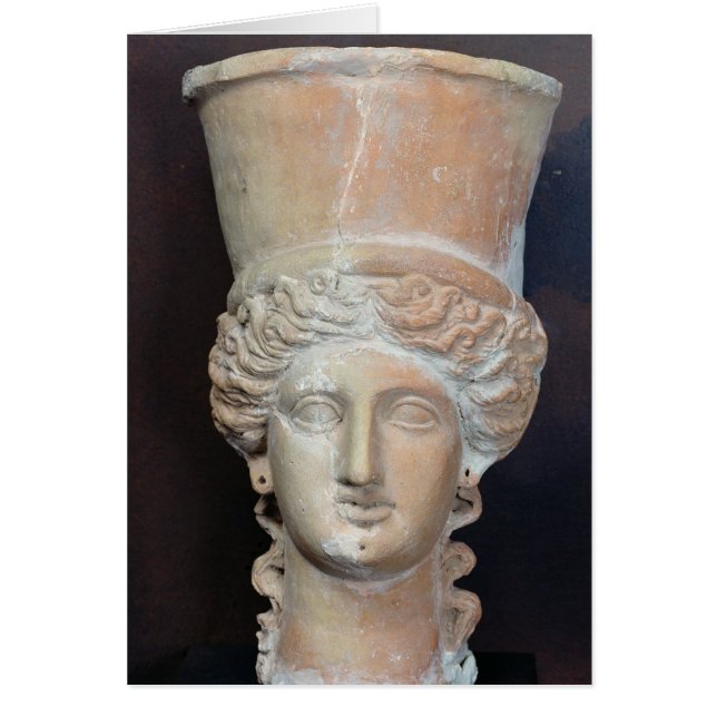 Cartão Queimador de incentivos da cabeça de uma fêmea (Frente)