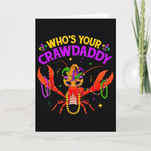 Cartão Quem É Seu Crawdaddy Lagostim Jester Contas Piada