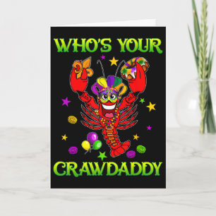 Cartão Quem É Seu Crawdaddy Lagostim Jester Contas Piada