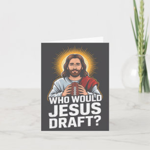 Cartão Quem Jesus Escolheria Comédia Fantasia Futebol Jes