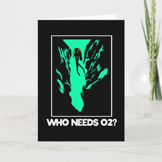 Cartão Quem Precisa de 02 Mergulho Natação (Frente)