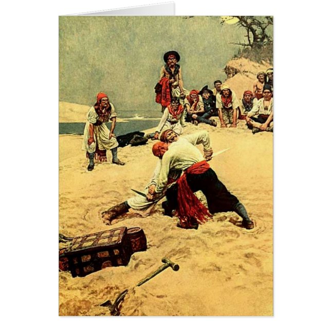 Cartão Quem Será Capitão? Arte pirata? (Frente)