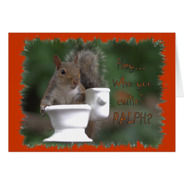 Cartão "Quem Você Chama RALPH?" (Frente Horizontal)