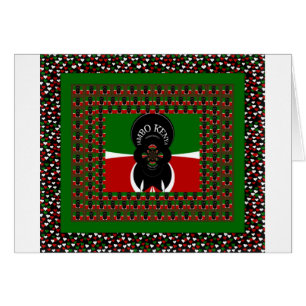 Cartão Quênia adorável calor