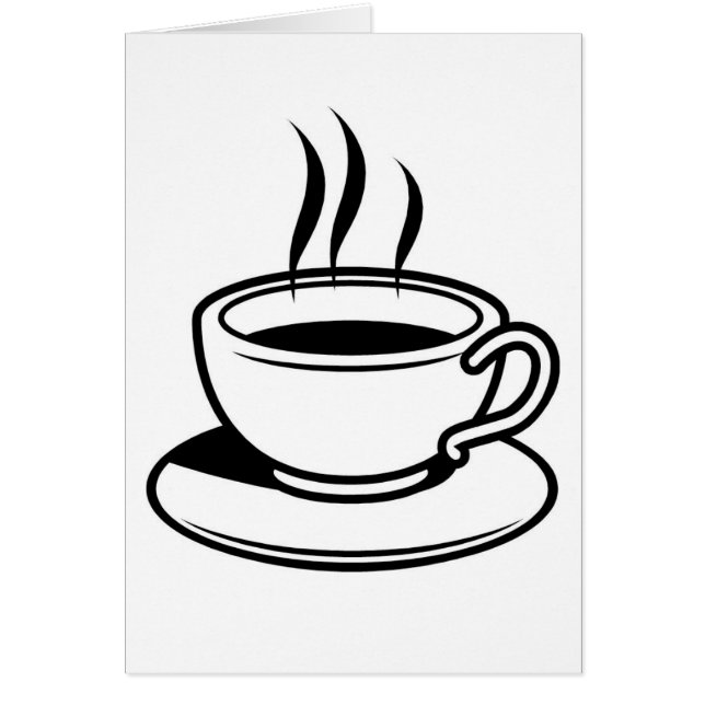 Cartão Quente de café (Frente)