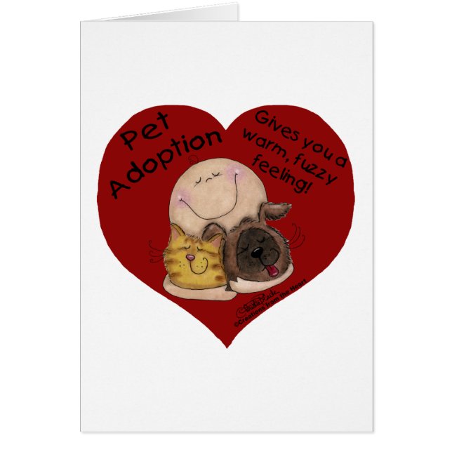 Cartão Quente, Felpudo Sentindo! Coração (Frente)