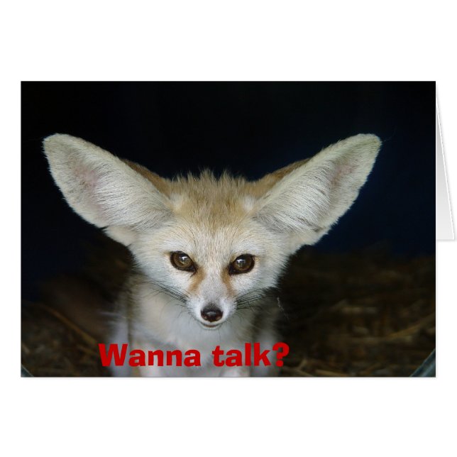 Cartão Quer conversar? (Frente Horizontal)