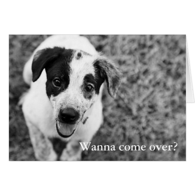 Cartão Quer vir? (Frente Horizontal)