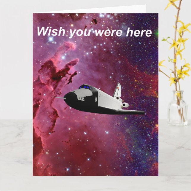 Cartão Queria que estivesse aqui. (Flor Amarela)