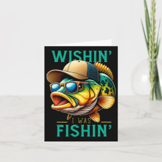 Cartão Queria Que Eu Fosse Um Pescado Engraçado Pescador