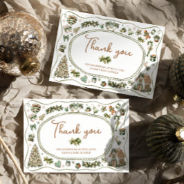 Cartão Querida, está frio fora do Chá de fraldas, obrigad