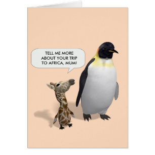 Cartão Querida Girafa Curiosa