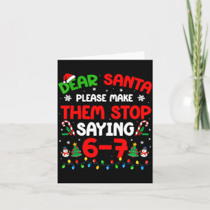 Cartão Querido Papai Noel 67 Meme Natal Divertido Seis Se