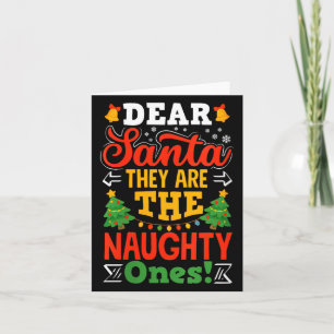 Cartão Querido Papai Noel As Travessas Diversão Natal Fem