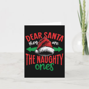 Cartão Querido Papai Noel Eles São Os Travessos Ugly Chri