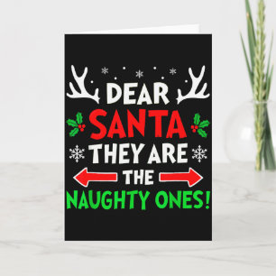 Cartão Querido Papai Noel Eles São Uns Travessos Natal Xm