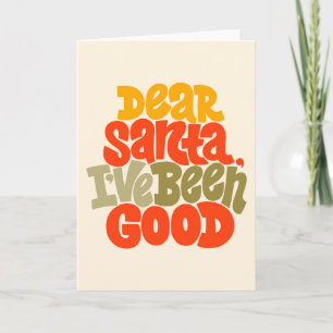 Cartão Querido Papai Noel Eu Fui Bom Design