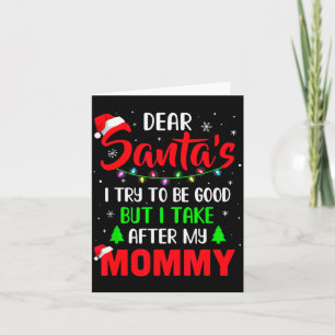 Cartão Querido Papai Noel Eu Tentei Ser Bom Mas Meu Natal