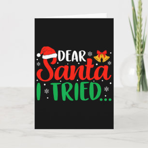 Cartão Querido Papai Noel Experimentei Camisola Divertida