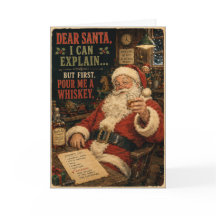 Querido Papai Noel Whiskey Natal Divertido