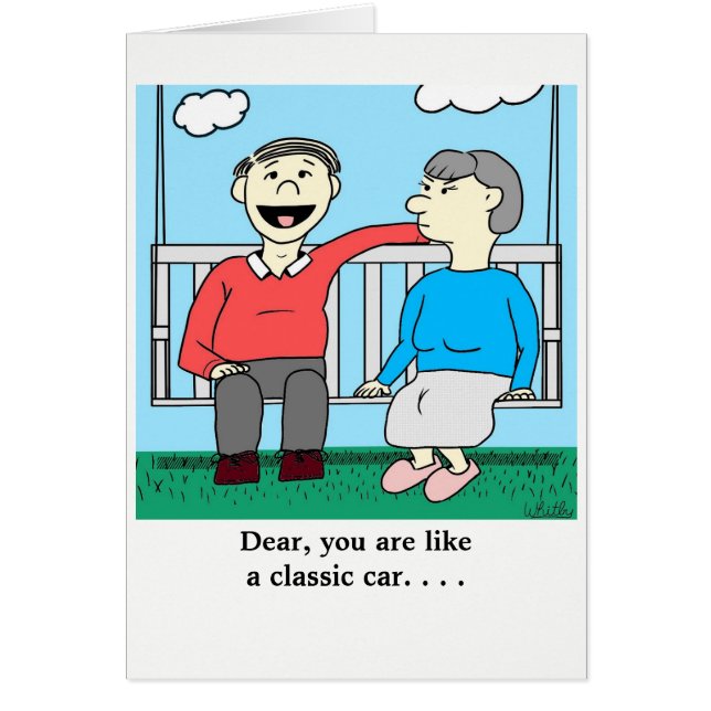 Cartão Querido, você é como um carro clássico (Frente)
