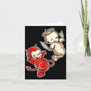 Cartão Querubins Anjo Diabo Bebê Kewpie