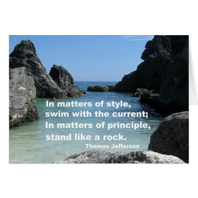 Cartão Questões de princípio... (Frente Horizontal)