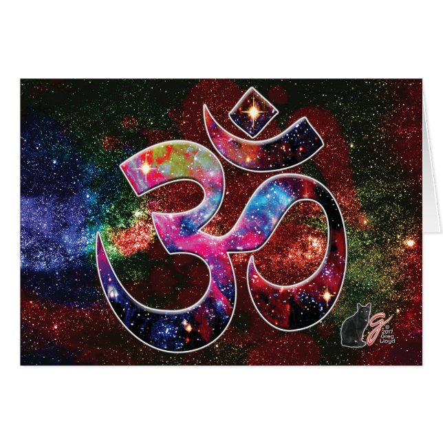 Cartão Qui universal de OM (Frente Horizontal)