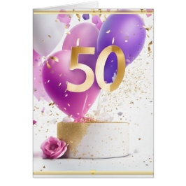 Cartão Quic 50th Birthday Greeting Card