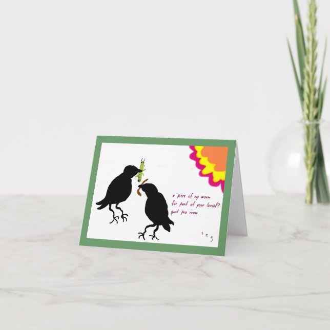 Cartão Quid Pro Crow Card (Frente)